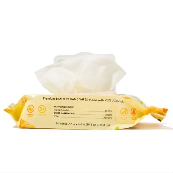 NWT Dr.Brite Naturals Citrus Hand Wipes - 54 Wipes - Picture 2 of 5